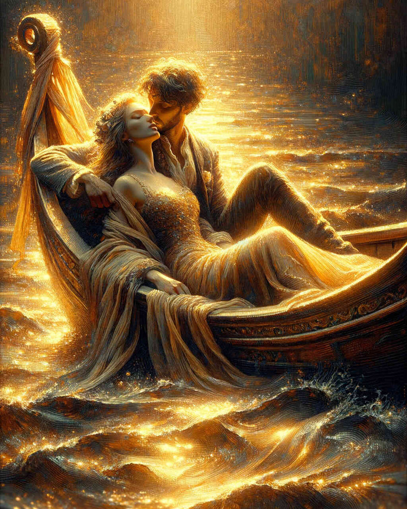 Diamond Painting - Couple in a boat