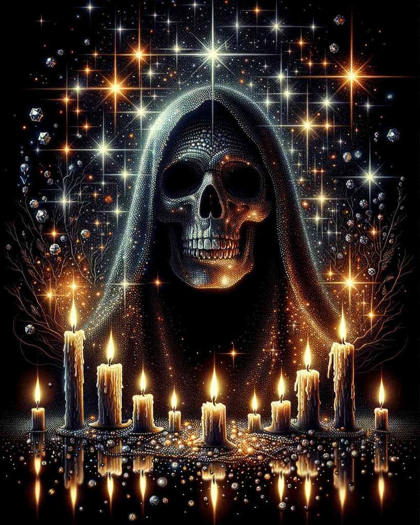 Diamond Painting - Skull candle