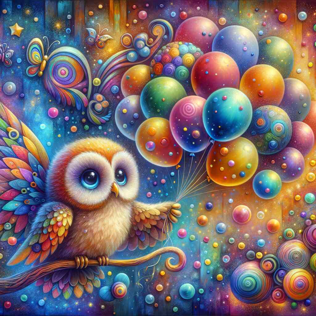 Diamond Painting - Owls balloons