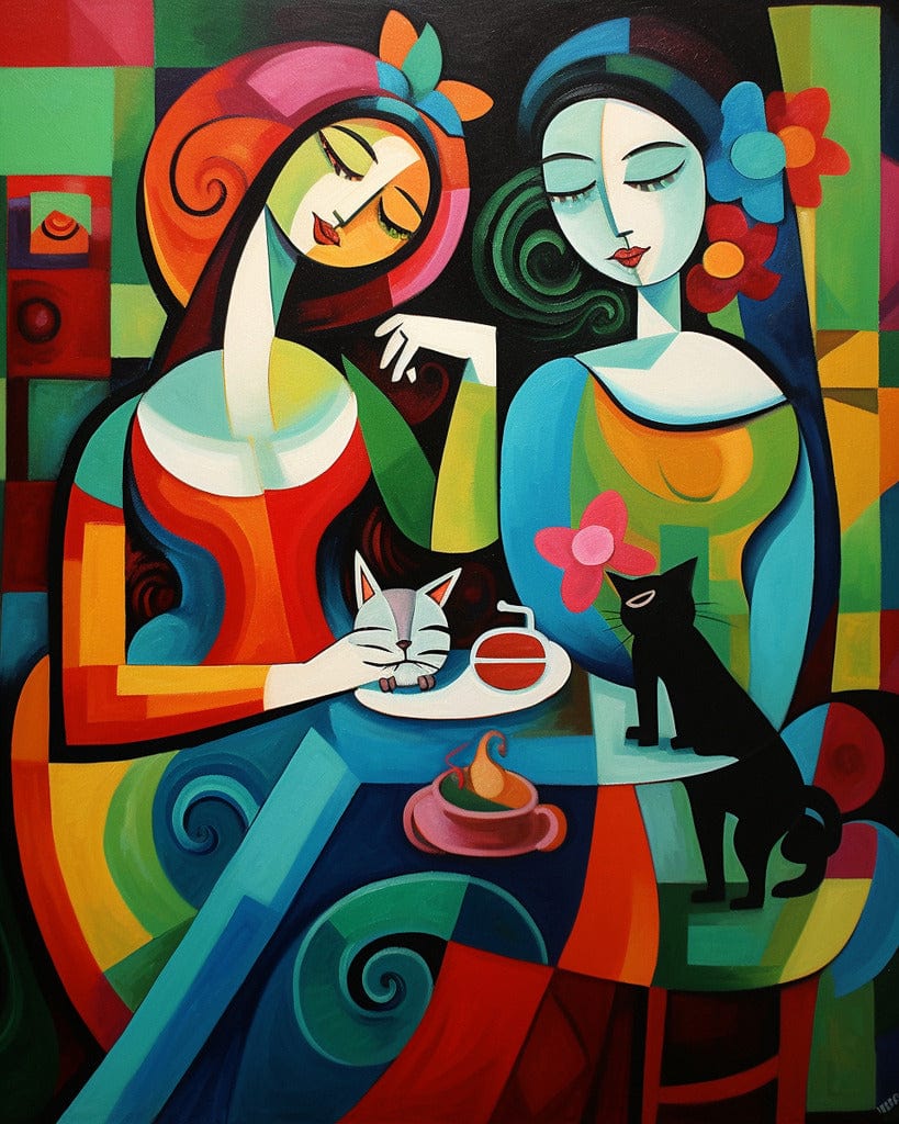 Diamond Painting - Women with Cat