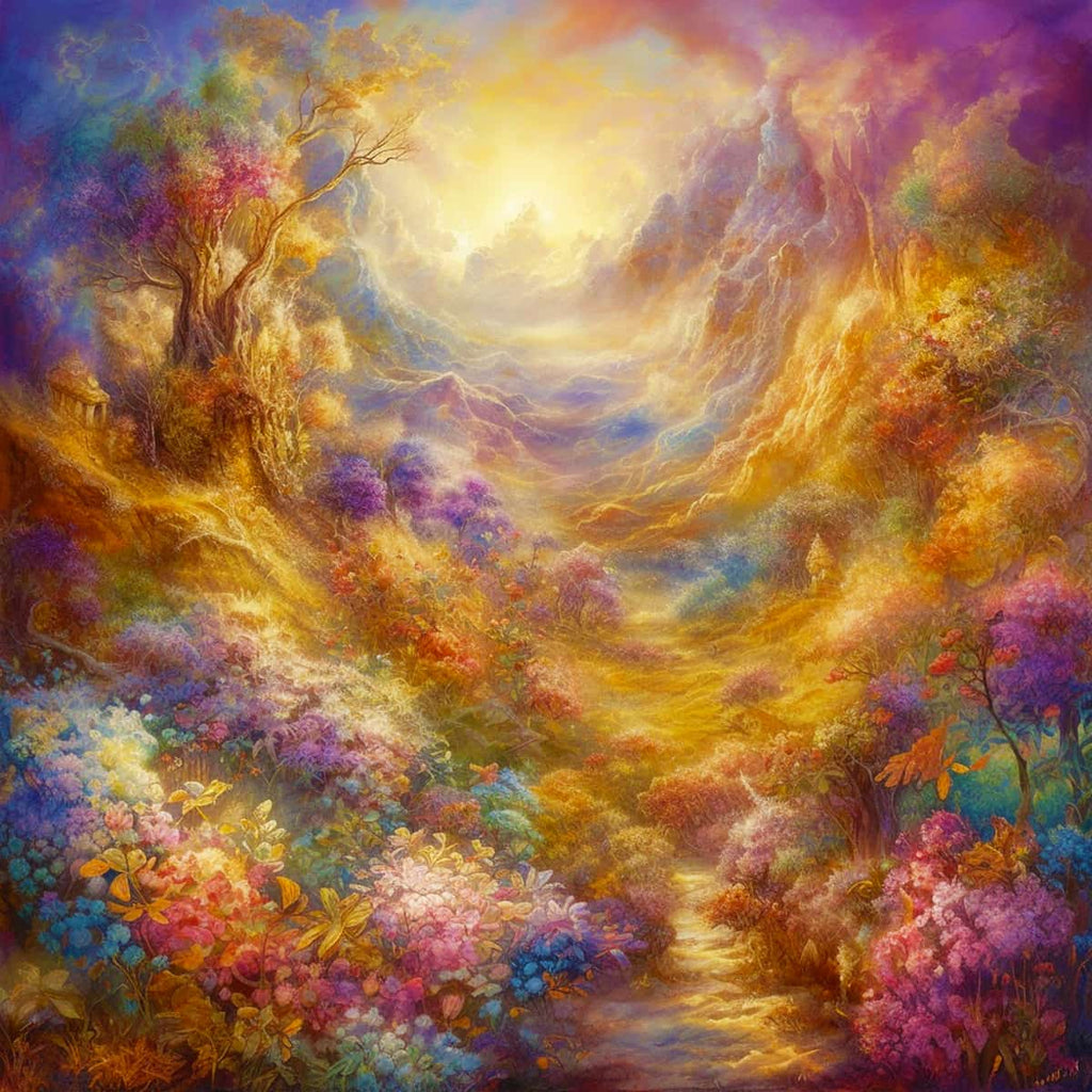 Diamond Painting - Spaziergang im Wald - gedruckt in Ultra-HD - bekannte künstler, Josephine Wall, Neu eingetroffen, Quadratisch