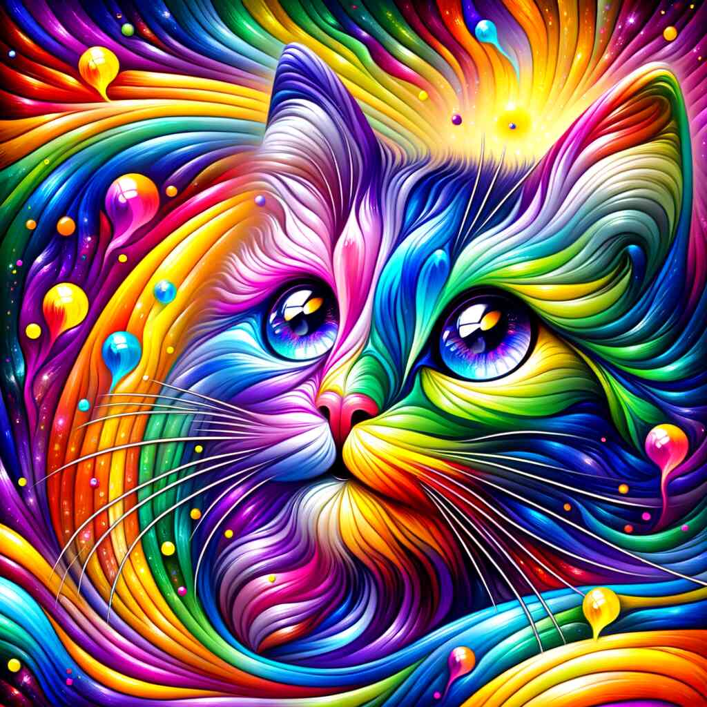 Diamond Painting - Rainbow cat