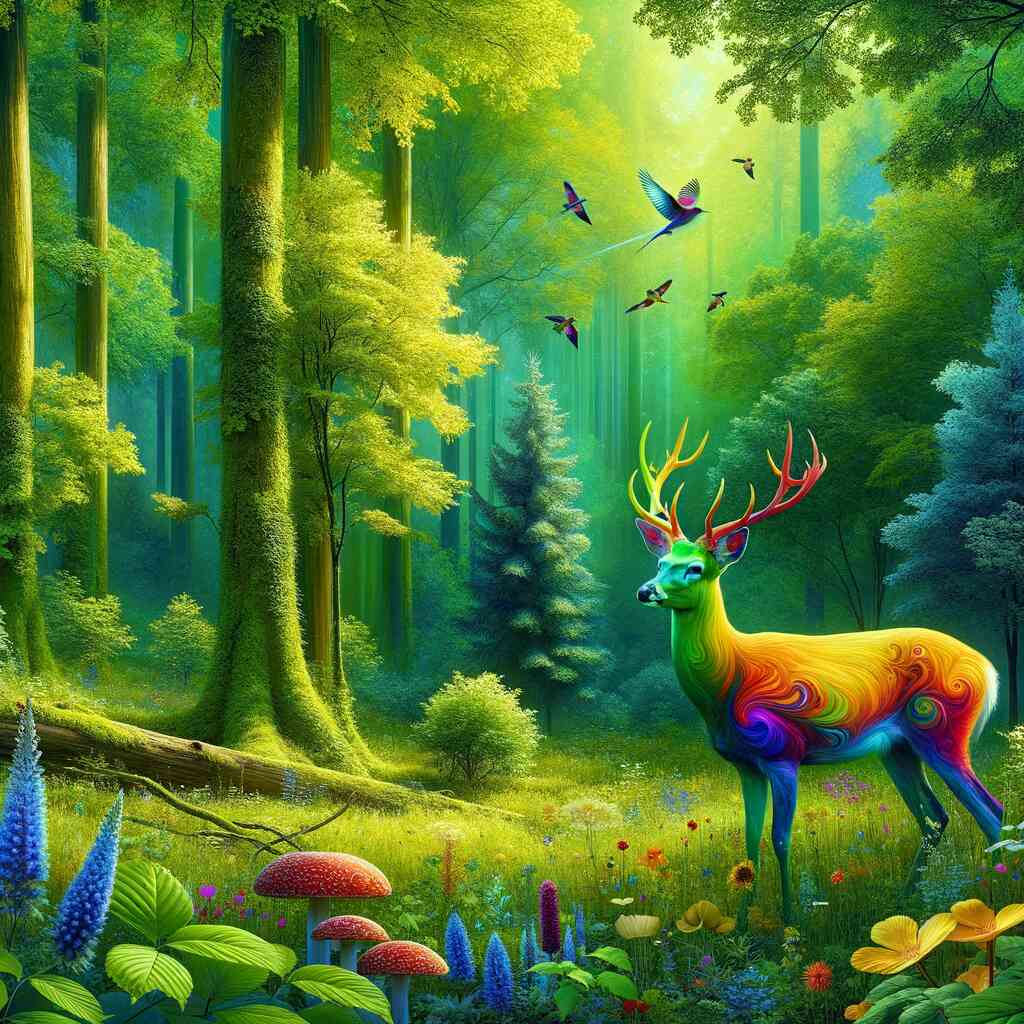 Diamond Painting - Enchanted Forest of Colors