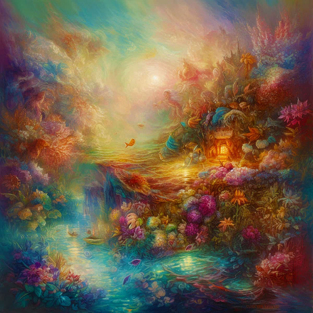 Diamond Painting - Hain der Träume - gedruckt in Ultra-HD - bekannte künstler, Josephine Wall, Neu eingetroffen, Quadratisch