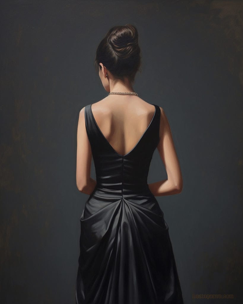 Diamond Painting - Woman in black dress