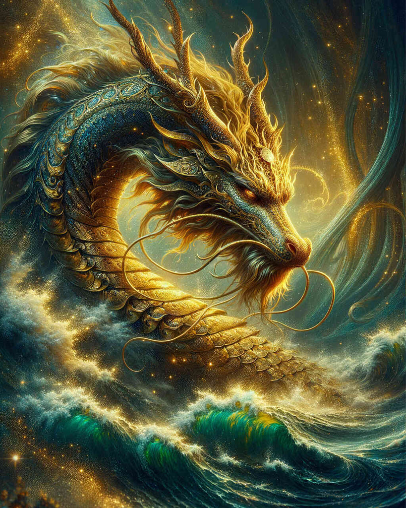 Diamond Painting - Golden Dragon