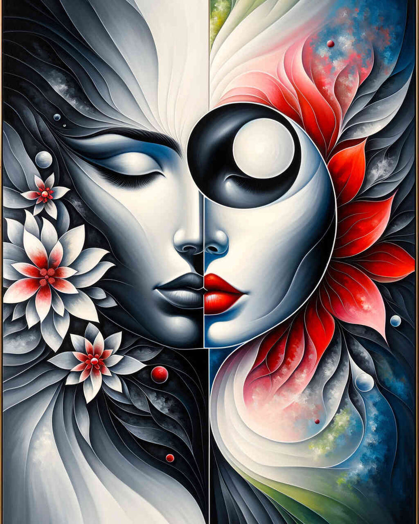 Diamond Painting - Two Faces