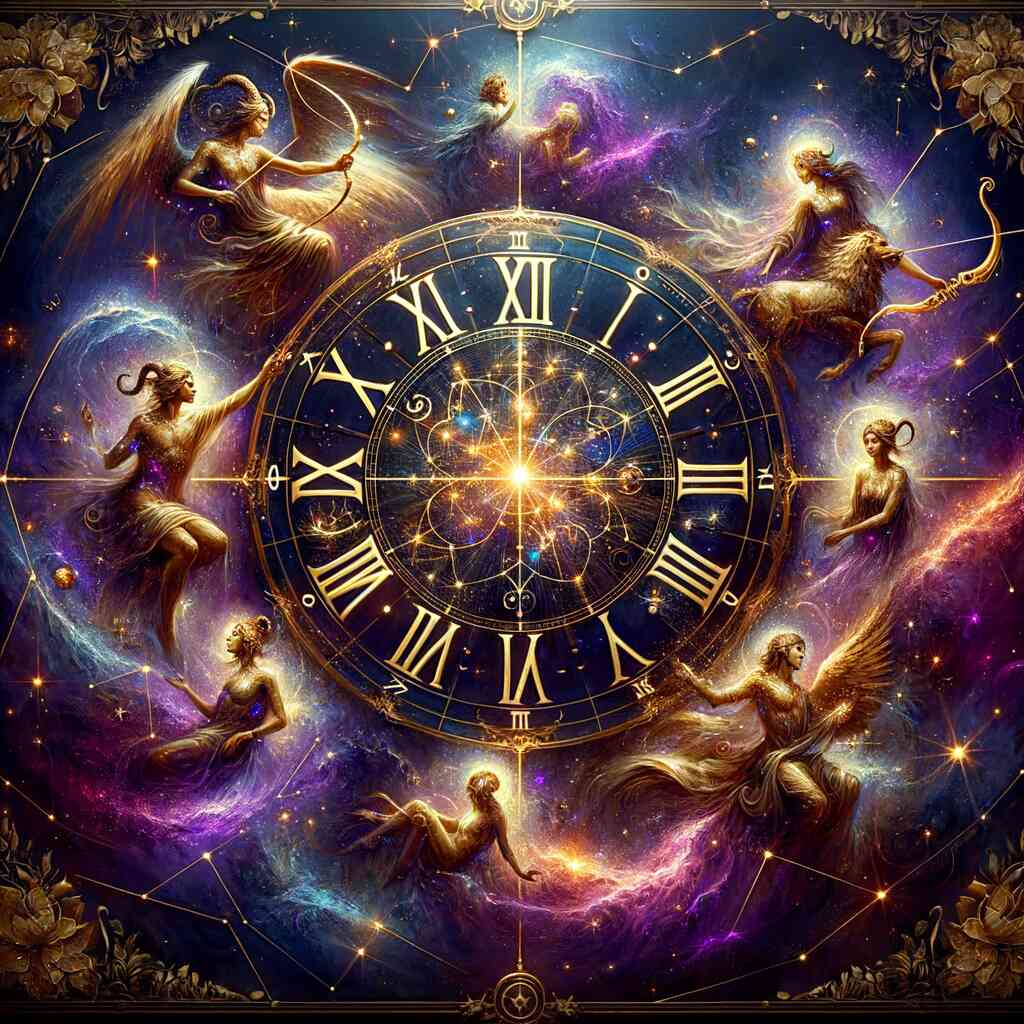 Diamond Painting - Zodiac Clock