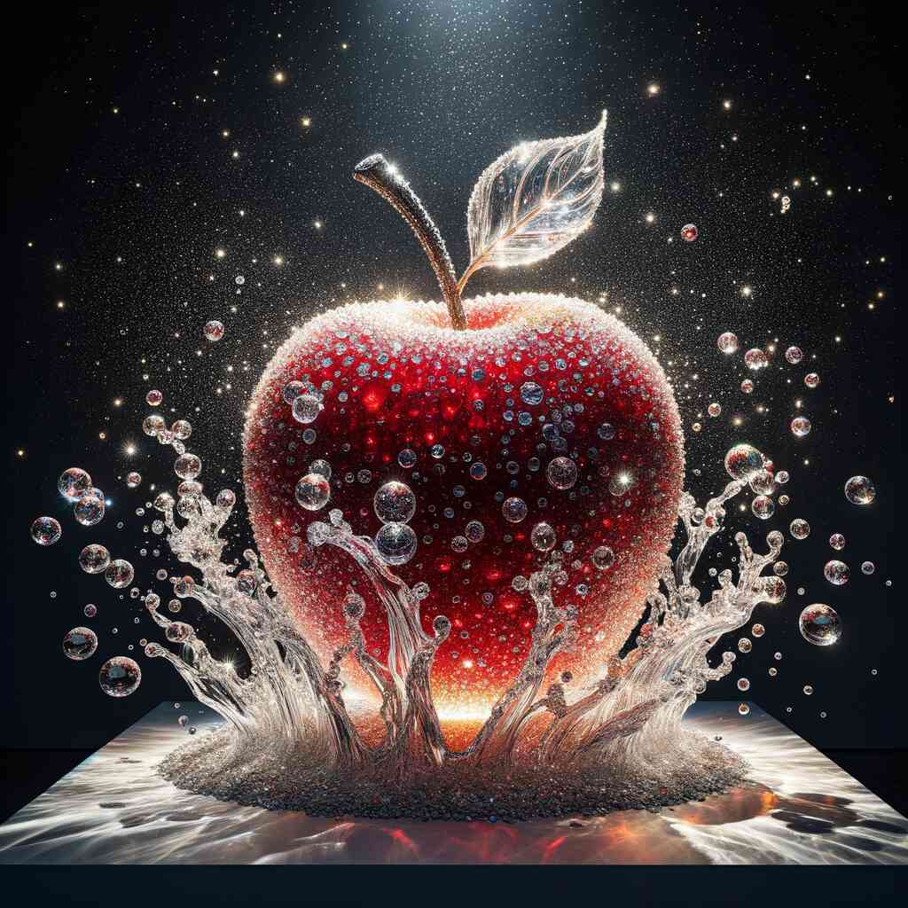 Diamond Painting - Red Apple Water