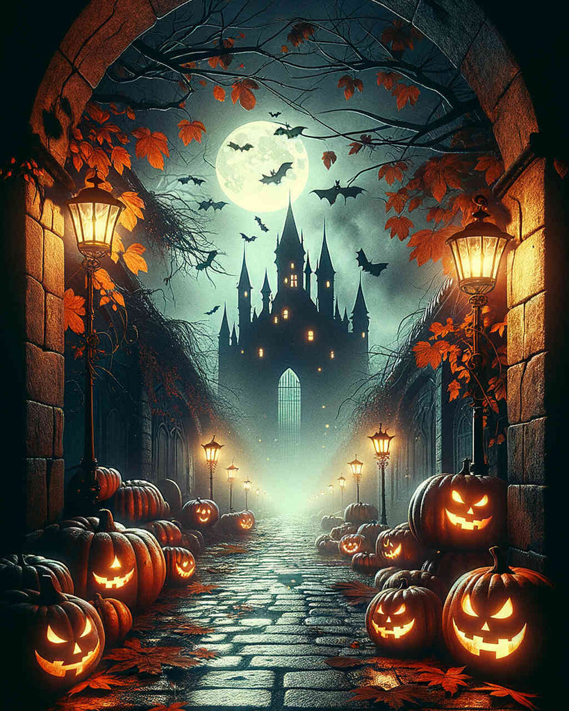 Diamond Painting - Pumpkin Halloween Castle