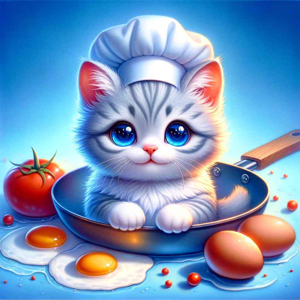 Diamond Painting - Chef kitten, cartoon