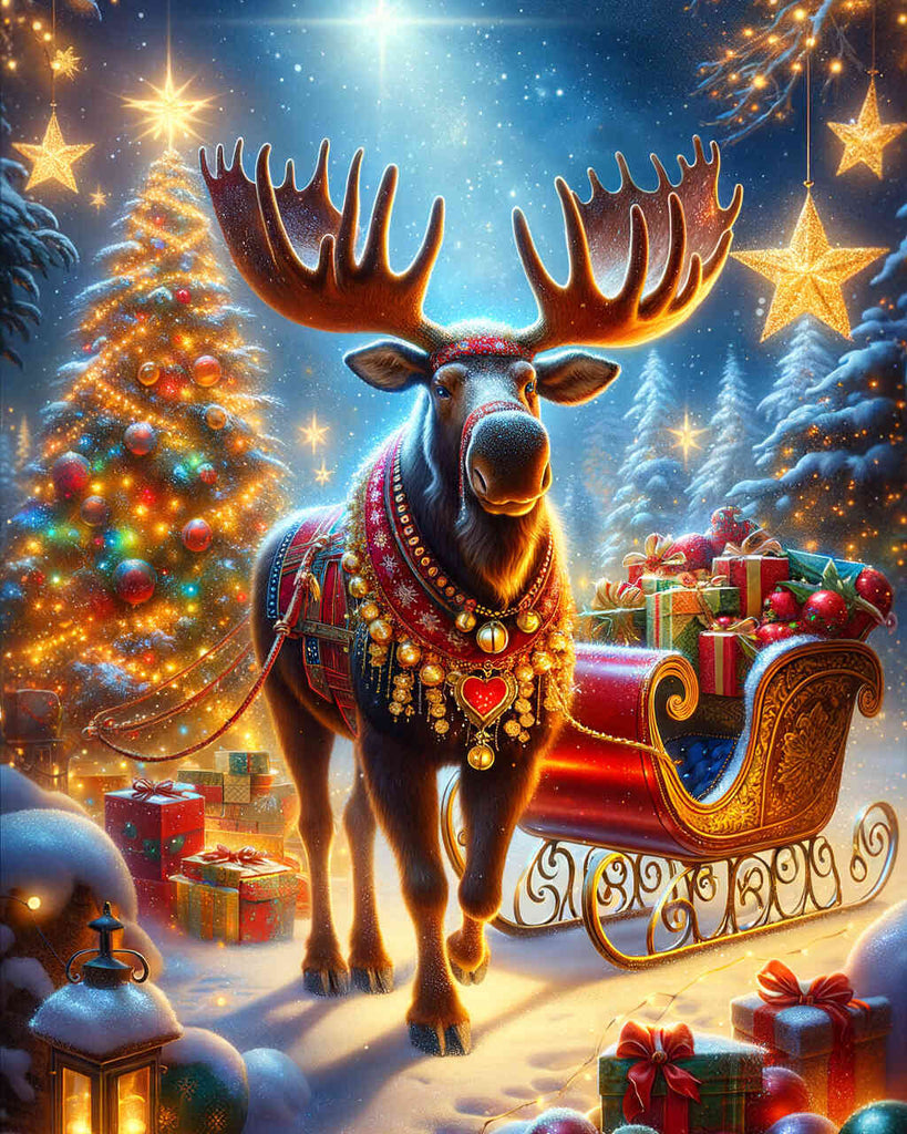 Diamond Painting - Christmas Elk