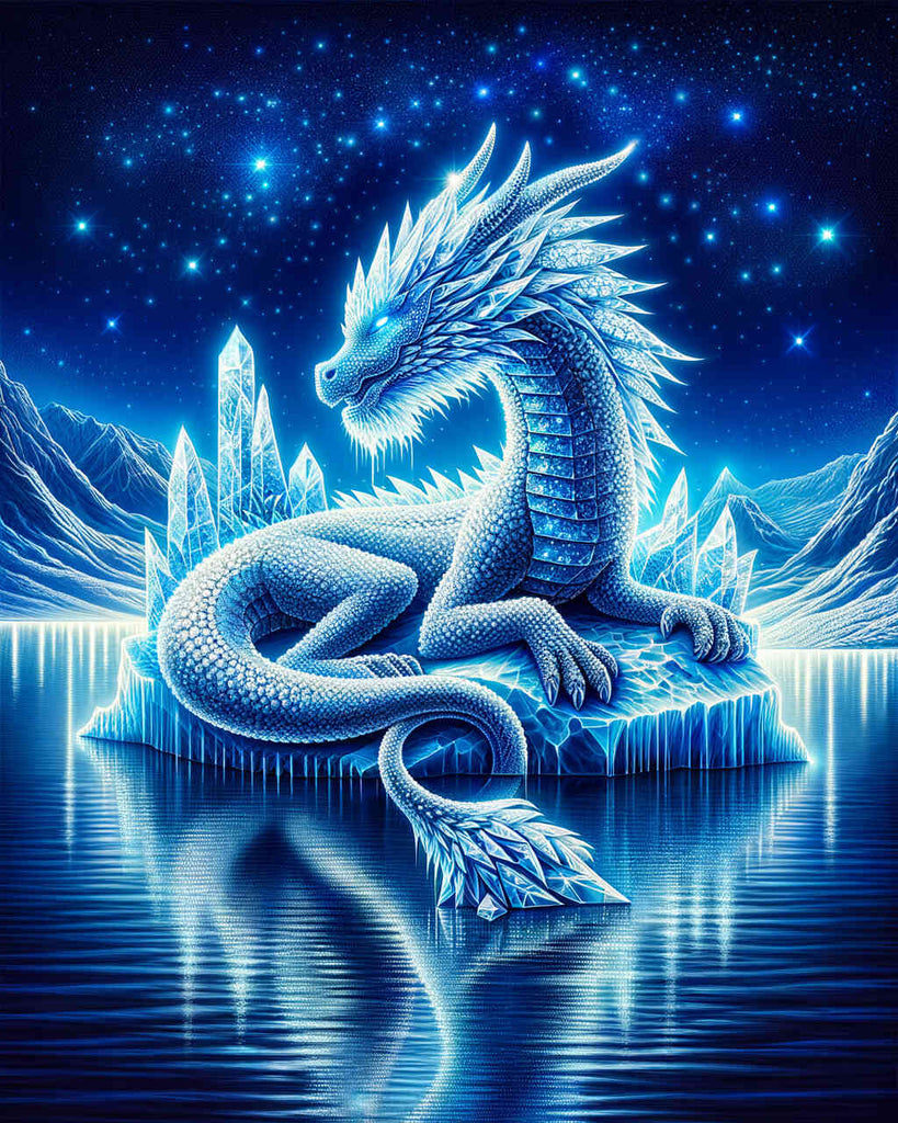 Diamond Painting - Ice dragon