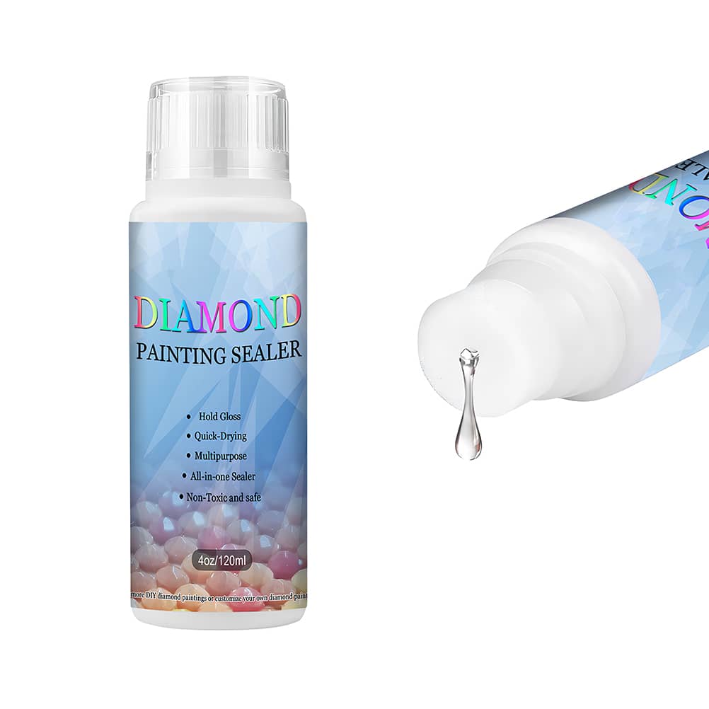 Diamond Painting Sealer Bottle - Quick Drying, Glossy Finish Sealant for Secure Protection