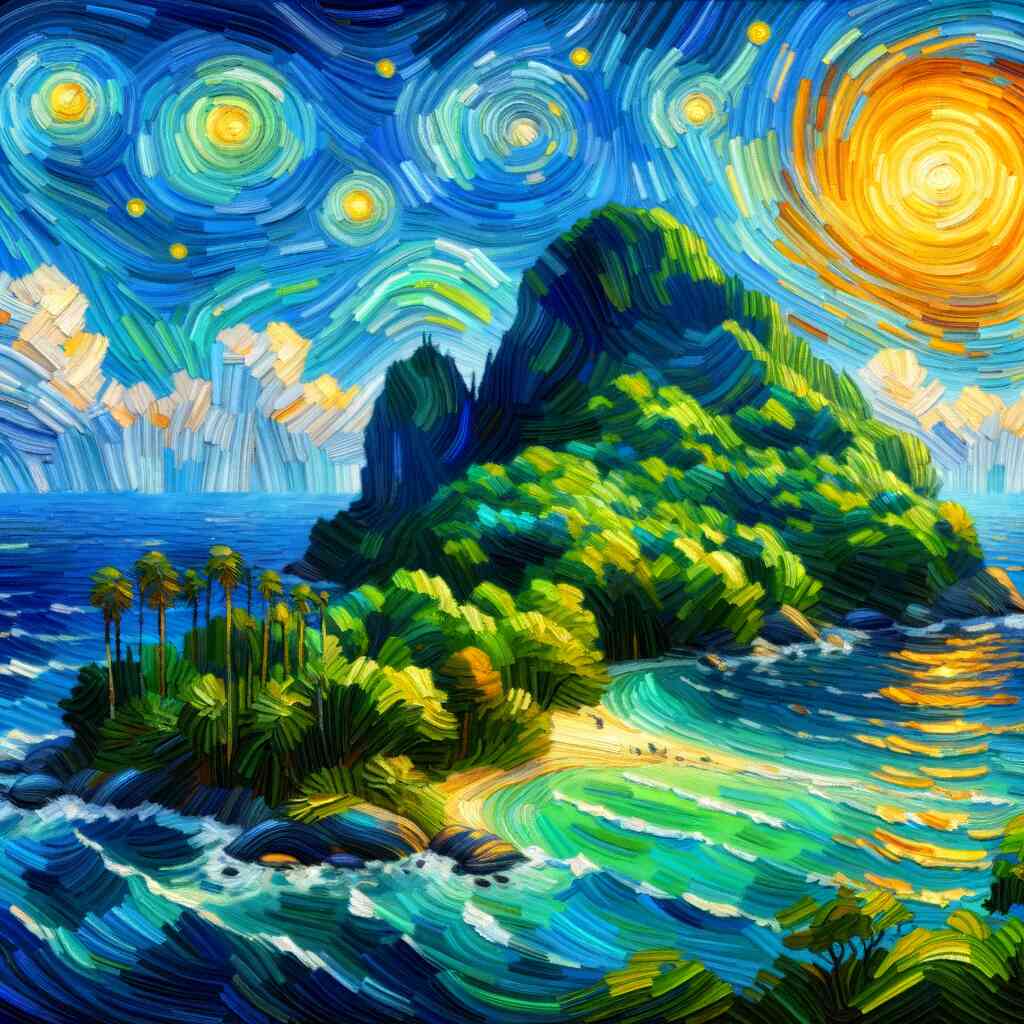 Diamond Painting - Starry night over paradise